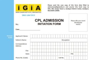 Pilot Admission Form