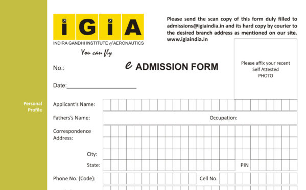 Click to download the e-Admission Form